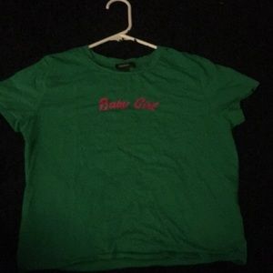 Tight crop top shirt